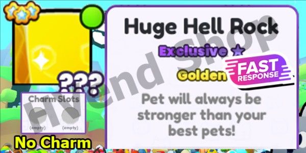 Golden Huge Hell Rock