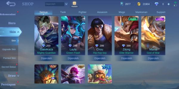 Akun ML epic limit martis Murah | musgem#18