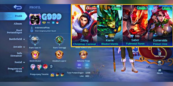 CHEAP MOBILE LEGENDS ACCOUNTS