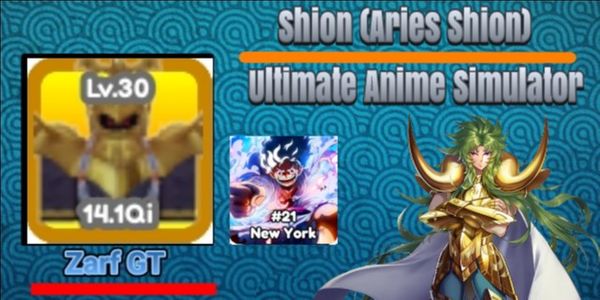 Beli Item Ultimate Anime Simulator - Golden Mythical Shion (Aries Shion ...
