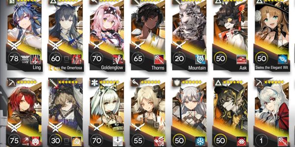 Akun Arknight Ling dan Texas Alter