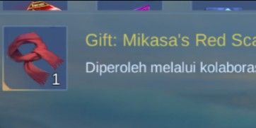 Gift : Mikasa Red Scarf
