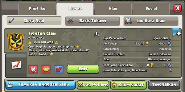 Clan Level 18 Good Looking