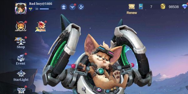 mythic CN account on BP 90k hero 52 skin 35