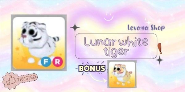 Lunar white tiger FR - adopt me (free bonus)