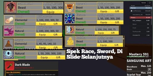 SULTAN FRUIT BLOX ACCOUNT | Bounty 8.6m+ Specs in photos and description