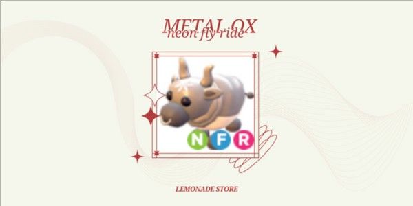 Metal Ox NFR (neon fly ride)