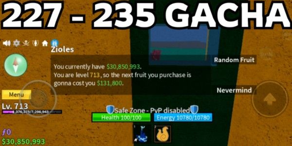 Bloxfruit Account Level 700+ |30M Money| 30 Million Money | Suitable for Gacha, Raid, etc