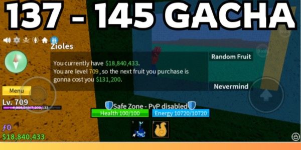 Bloxfruit Account Level 700+ |18M Money| 18 Million Money | Suitable for Gacha, Raid, etc