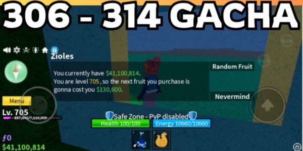 Bloxfruit Account Level 700+ |40M Money| 40 Million Money | Suitable for Gacha, Raid, etc