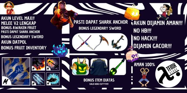 Blox Fruit GodHuman + Shark Anchor Account