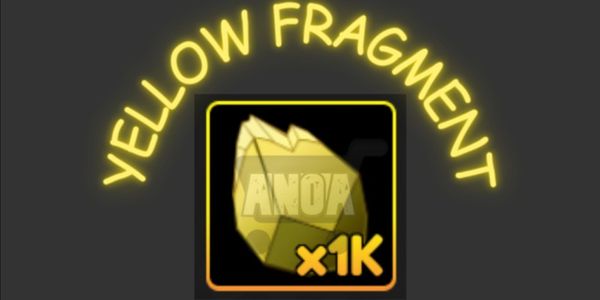 1k Yellow Fragments | Anime Fighters Simulator