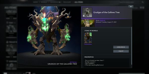Grudges of the Gallows Tree (Treant Protector Set) Collector Cache TI11