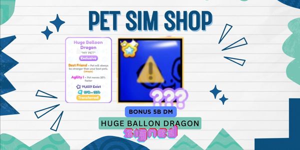 Huge Balloon Dragon (Signed) l Bonus 5B DM