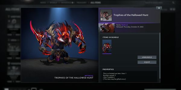 Tropies of the hallowed hunt (Ursa diretide 2022)