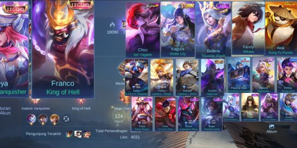 mobile legends skin legend account franco and freya sultan