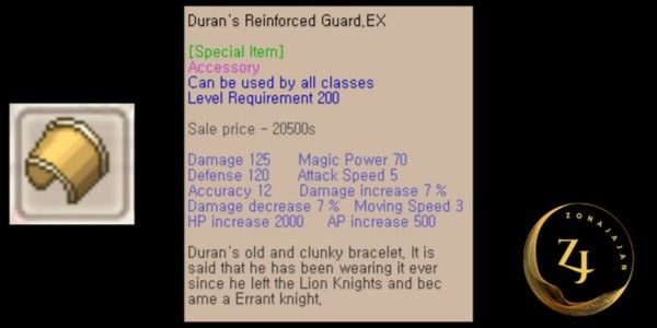 Duran's Reinforced Guard. EX