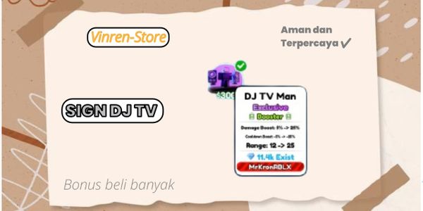 Sign DJ TV MAN (Exclusive)