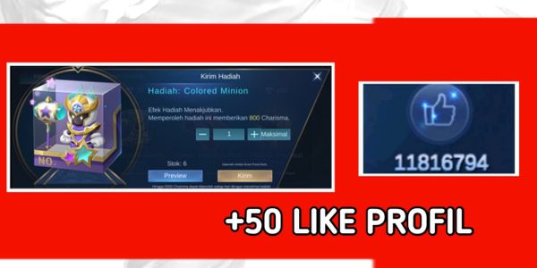 Buy Gift Item Colored Minion + 50 Like Profil Mobile Legends 2773598 | itemku