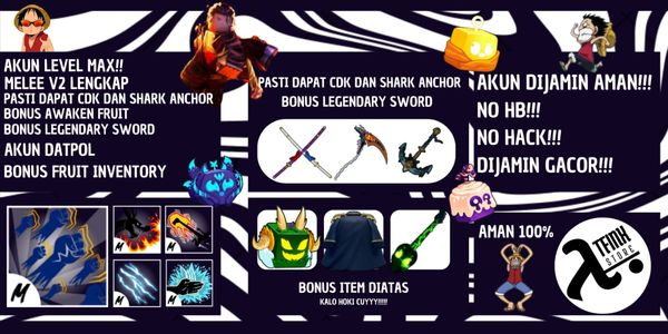 Blox Fruit GodHuman + CDK + Shark Anchor Account