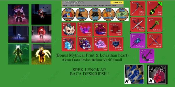 Blox Account Fruit Sanguine Art + Shark Anchor - V4 Cyborg, Human, Shark, Ghoul, Mink, Angel - Gamepass on - Level Max - Plain Data