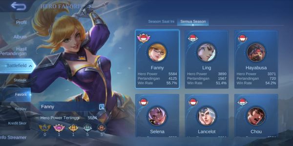 Paket Rank Epic 2-Mythic 1
