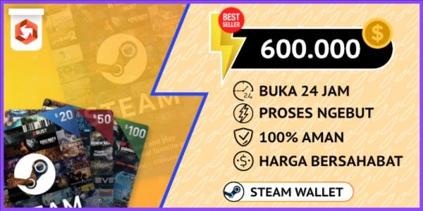 Beli Steam Wallet IDR 600.000 Steam Terlengkap dan Termurah Maret 2026 ...