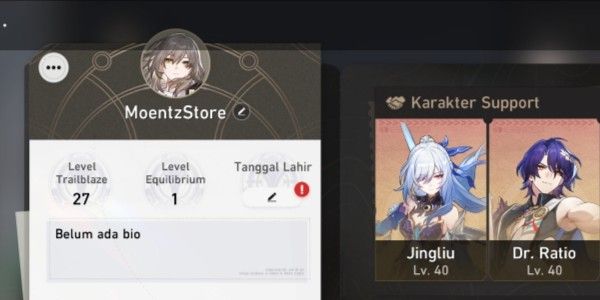 Jingliu Starter Account + Ratio And 1-2 Standard [Asia]