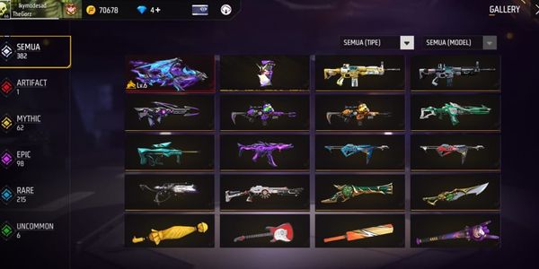 AKUN FREE FIRE GG