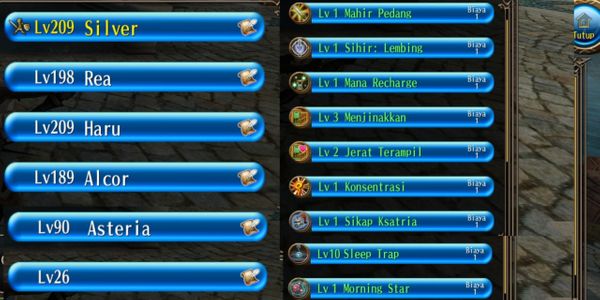Super cheap level 209 account on Indonesian server!