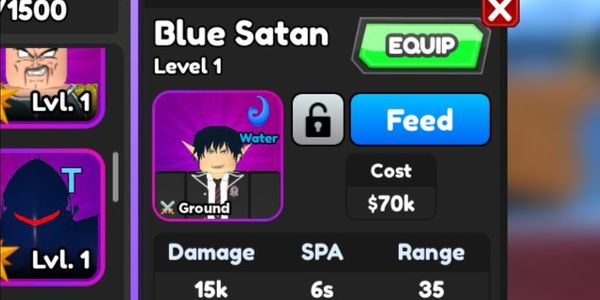 blue satan (rin okumura) - All star tower defense