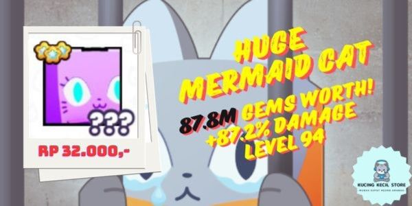 Huge Mermaid Cat