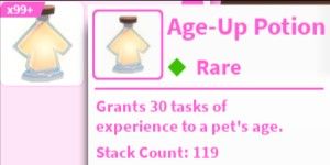 Adopt Me 110+ Age Up Potion Account