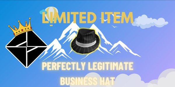Beli Item Perfectly Legitimate Business Hat (Limited Item) Roblox ...