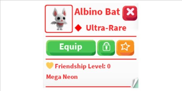 Albino Bat M
