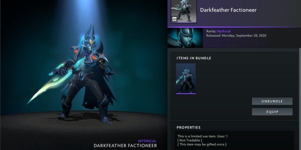 Darkfeather Factioneer (Diretide 2022 Collector's Cache II)