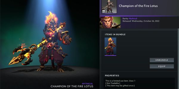 Champion of the Fire Lotus (Diretide 2022 Collector's Cache)