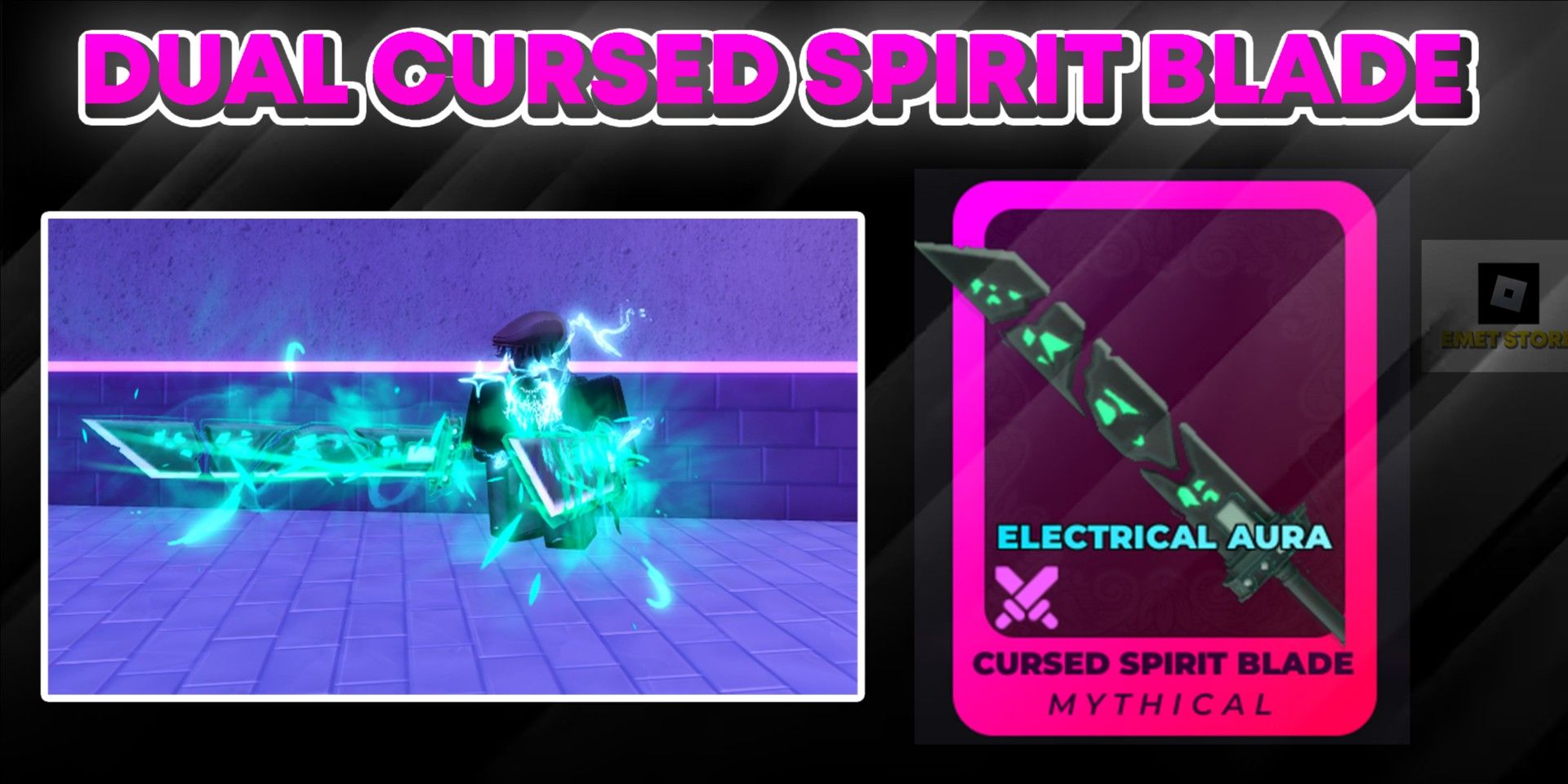 Buy Sword DUAL CURSED SPIRIT BLADE + AURA Death Ball 2803981 | itemku