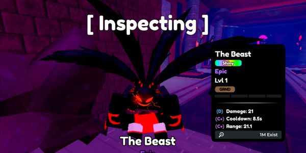 Shiny The Beast - Anime Defenders