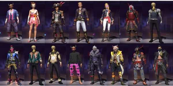 free fire season 1,4,5 old account