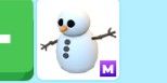 Snowman M - Adopt Me Roblox - Uncommon Pet Mega Neon