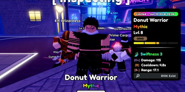 Donut (Unevolved) Anime Defenders