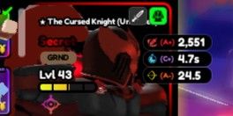 SECRET LIMITED EVO (CURSED KNIGHT/ENGLISH) - ANIME DEFENDERS RBL