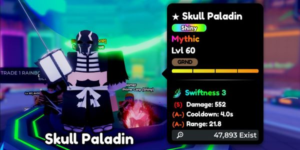 SHINY EVO SKULL PALADIN - Anime Defenders