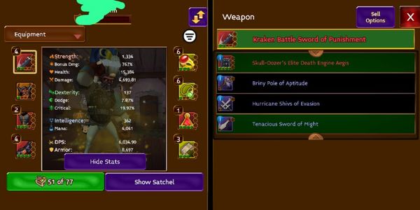 Sell 窶銀帰ccount Warrior with Op Items