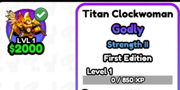 ( Godly ) TITAN CLOCKWOMAN - Skibidi Tower Defense