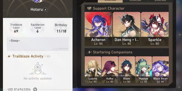 14 Limit Kafka E2 Acheron/blackswan/Dhil/HuoHuo/Jingliu/Blade/Luochya/Jingyuan/Sparkle