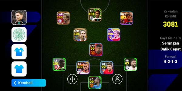 Efootball Account Big Time Lampard x Blitz Salah x Icon Ruminege x Pack Portugal