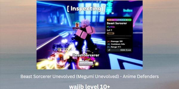 Beast Sorcerer Unevolved (Megumi Unevolved) - Anime Defenders
