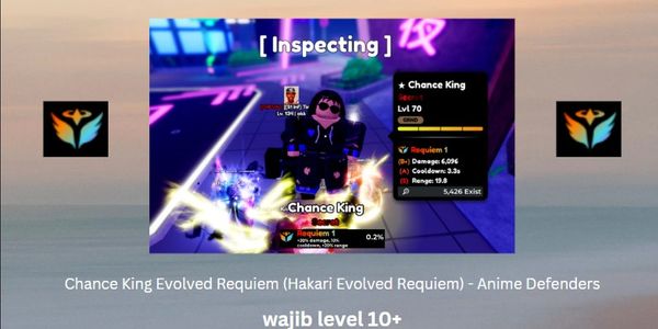 Chance King Evolved Requiem (Hakari Evolved Requiem) - Anime Defenders